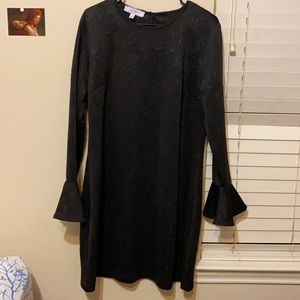Black midi dress